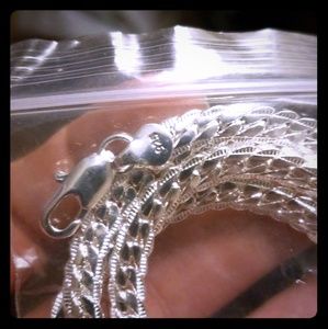 Sterling silver unisex 20 in chain